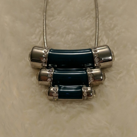 Lia Sophia Jewelry - Lia Sophia Turqoise and Rhinestone Necklace